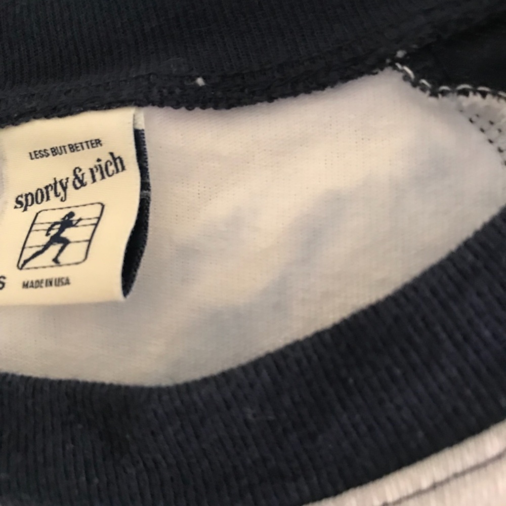 SPORTY & Rich Baseball style t-shirt size xs - Picture 2 of 3